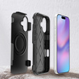 Θήκη MagForce για iPhone 17, για MagSafe, θωρακισμένη, μαύρο