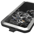Love Mei Θήκη για Samsung Galaxy S21 FE, armored with glass, ασημένια