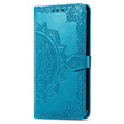 Θήκη με πτερύγιο για Xiaomi Redmi Note 12S, Mandala, μπλε