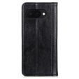 θήκη με πτερύγιο για Google Pixel 9A, Split Leather, μαύρη