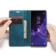 θήκη CASEME για Samsung Galaxy S9 Plus, Leather Wallet Case, μπλε