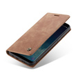 θήκη CASEME για Samsung Galaxy S8, Leather Wallet Case, καφέ