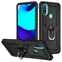 θωρακισμένη θήκη για Motorola Moto E20/E30/E40, Nox Case Ring, μαύρη