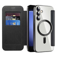 Θήκη με πτερύγιο για Samsung Galaxy S23 FE, RFID Wallet MagSafe CamShield, μαύρη