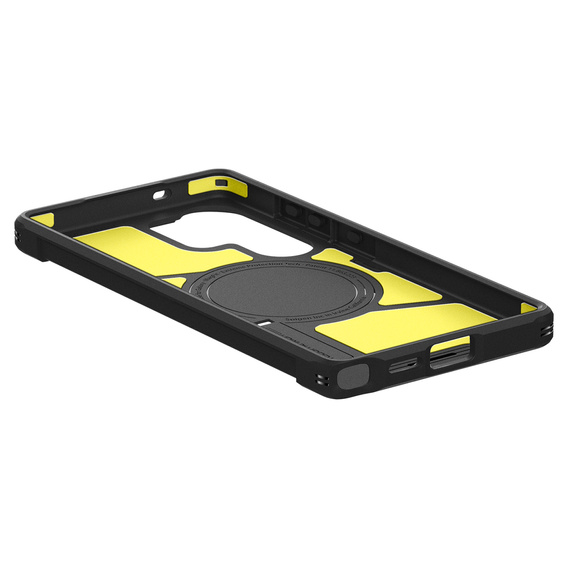 θήκη Spigen για Samsung Galaxy S25 Ultra, Tough Armor Mag Mag MagSafe, πράσινη + μετριασμένο γυαλί 9H