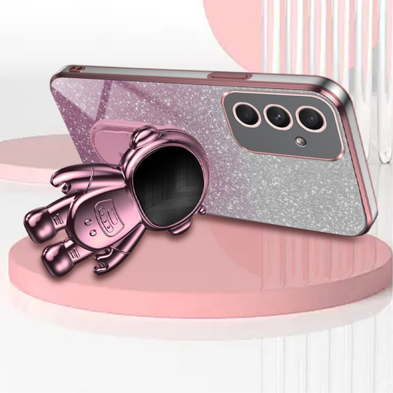 Θήκη για το Samsung Galaxy A55 5G, Glitter Astronaut, ροζ