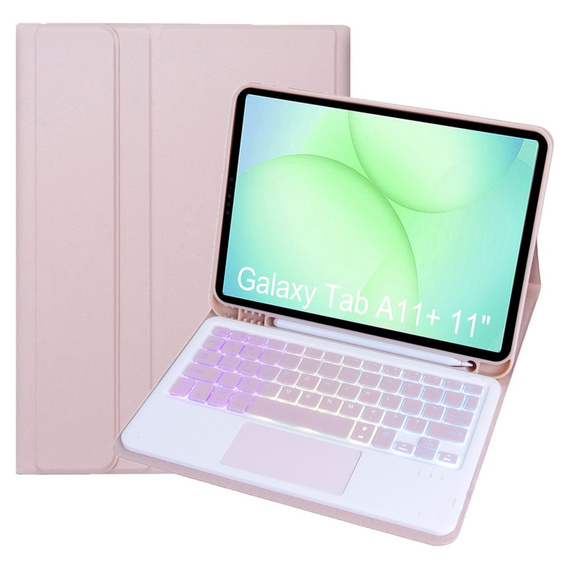 Θήκη με φωτιζόμενο πληκτρολόγιο Bluetooth και touchpad για Samsung Galaxy Tab A11+