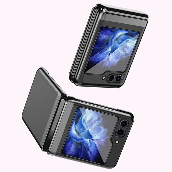 Θήκη για Samsung Galaxy Z Flip7 FE / Z Flip6, PC Case, διαφανής / μαύρη