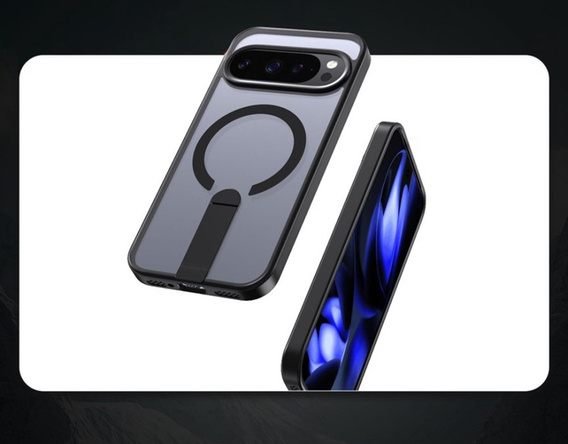 Υβριδική θήκη Fusion για Google Pixel 10 Pro XL, για MagSafe, με βάση στήριξης, μαύρο