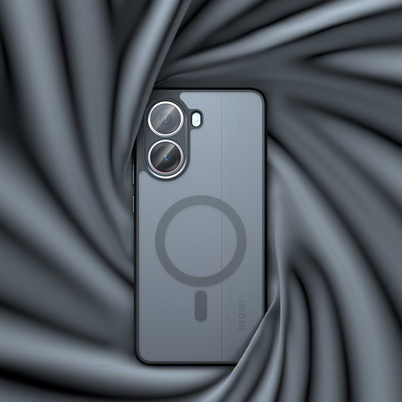 Θήκη για Xiaomi Poco X7 Pro 5G, για MagSafe, ERBORD Μatt Case, μαύρη