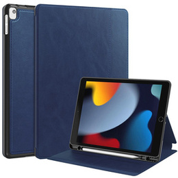 Θήκη για iPad 10.2 2021 / 2020 / 2019, Business Card and Pen Slot, μπλε
