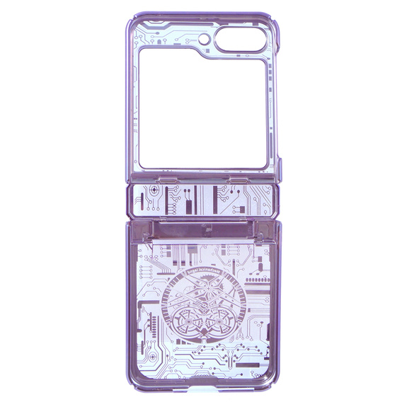 Θήκη για Samsung Galaxy Z Flip 5 5G, Mechanical Legend, μωβ