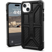 θήκη Urban Armor Gear για iPhone 15 Plus, Monarch, carbon μαύρη