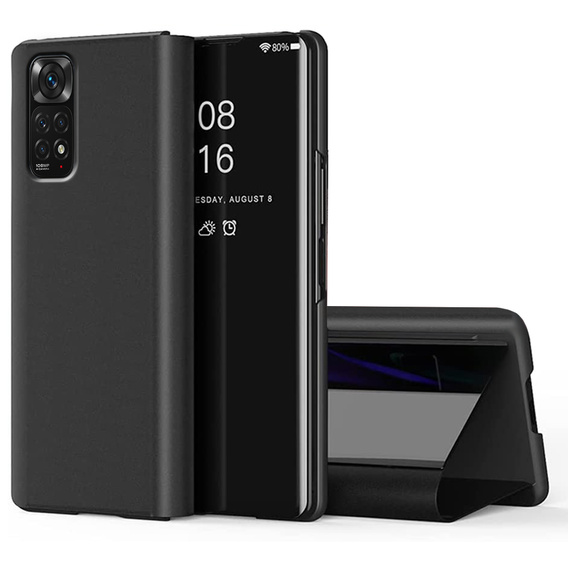 Θήκη για Xiaomi Redmi Note 11 / 11S, Clear View, μαύρη