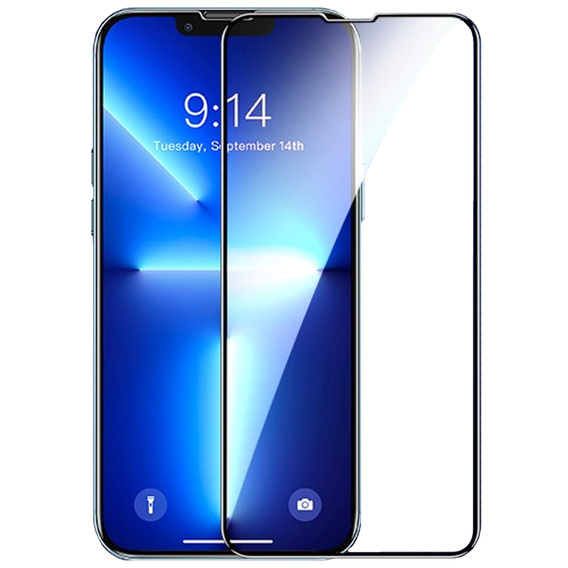 Μετριασμένο γυαλί 3D για iPhone 14 Plus, μαύρη