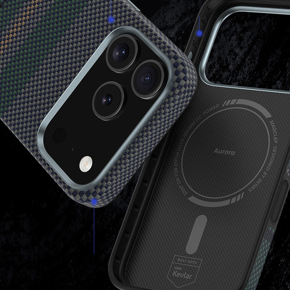 Θήκη BENKS Kevlar Magnetic Armor Pro Aurora 600D C070 για MagSafe για iPhone 17 Pro Max