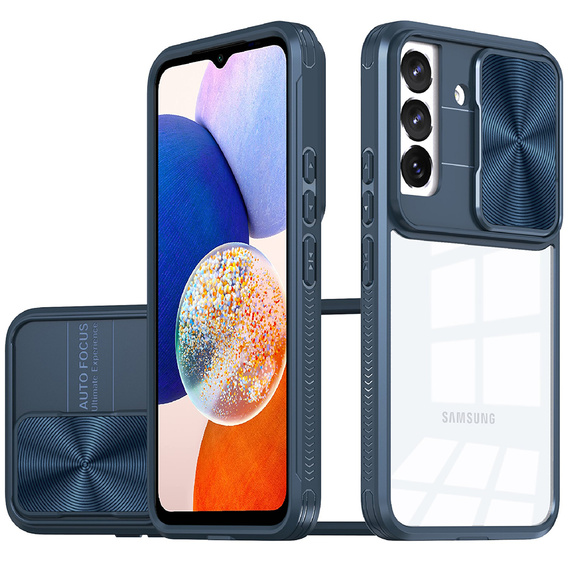 Θήκη για Samsung Galaxy A14 4G/5G, Slide Camera, μπλε