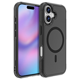 Θήκη MagForce για iPhone 17, για MagSafe, θωρακισμένη, μαύρο