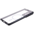 Μαγνητική θήκη MagSafe Dual Glass για Samsung Galaxy S21 Ultra, μαύρη