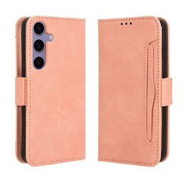 Θήκη με πτερύγιο για Samsung Galaxy S25 FE, Card Slot, ροζ