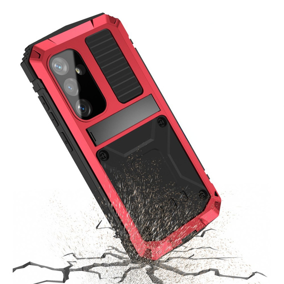 Θωρακισμένη θήκη για Samsung Galaxy S25, R-JUST, κόκκινη