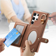 Θήκη για Samsung Galaxy S25 Ultra, GKK Leather, μαύρη