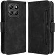 Θήκη με πτερύγιο για Motorola Moto G86 5G, Card Slot, μαύρη