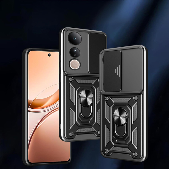 Θήκη για Vivo V50 Lite 4G / 5G, CamShield Slide, μαύρη
