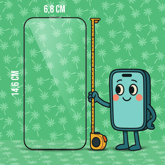 5D Smart Palm Full Glue γυαλί για iPhone 17 / 16 Pro