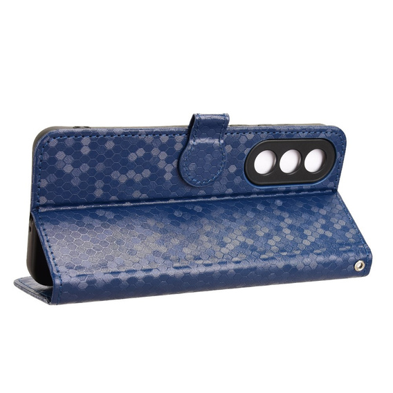 θήκη πτερύγιο για OnePlus Nord 5, Wallet Rhombus, μπλε