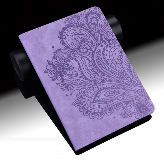 θήκη με πτερύγιο για Xiaomi Redmi Pad SE 11", flower, μωβ