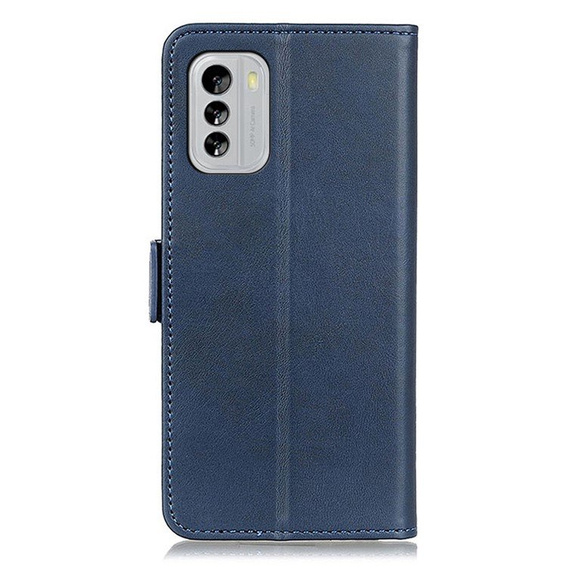 Θήκη με πτερύγιο για Nokia G60 5G, Wallet PU Leather Case, μπλε