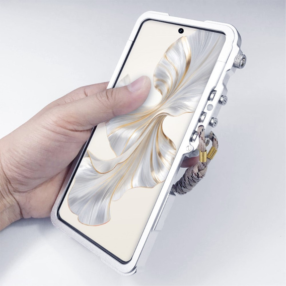 Θήκη για Infinix Note 40 Pro, Aluminium Alloy Bumper, ασημένια