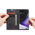 θήκη CASEME για Samsung Galaxy Note 20 Ultra, Leather Wallet Case, μαύρη