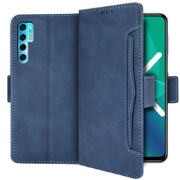 Θήκη με πτερύγιο για TCL 20 Pro 5G, Card Slot, μπλε
