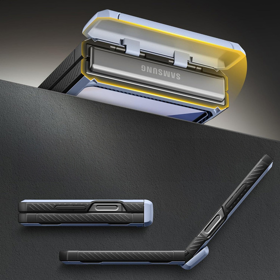 Θήκη Tongate MECH με MagSafe για Samsung Galaxy Z Flip7 FE / Z Flip6, μπλε