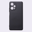 Θήκη για Xiaomi Poco F5, Silicone Lite, μαύρη