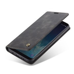 θήκη CASEME για Samsung Galaxy S8 Plus, Leather Wallet Case, μαύρη