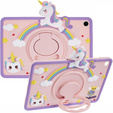 Παιδική θήκη για Samsung Galaxy Tab A9+, Cute Patterns, με βάση, ροζ