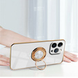 Θήκη για iPhone 14 Pro Max, Electro Ring, λευκή