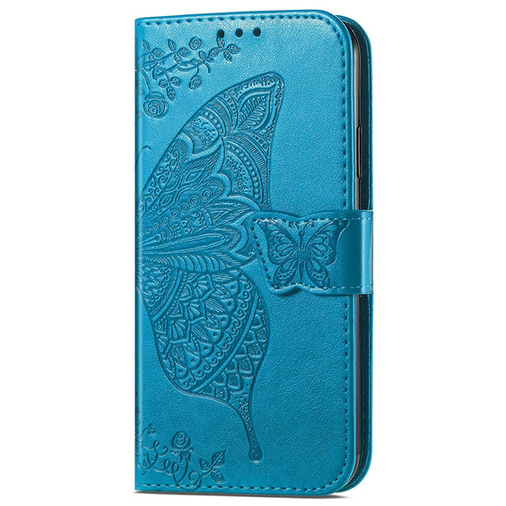Θήκη με πτερύγιο για Realme 11 5G, Butterfly, μπλε