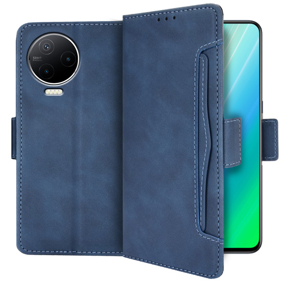 Θήκη με πτερύγιο για Infinix Note 12 2023, Card Slot, μπλε