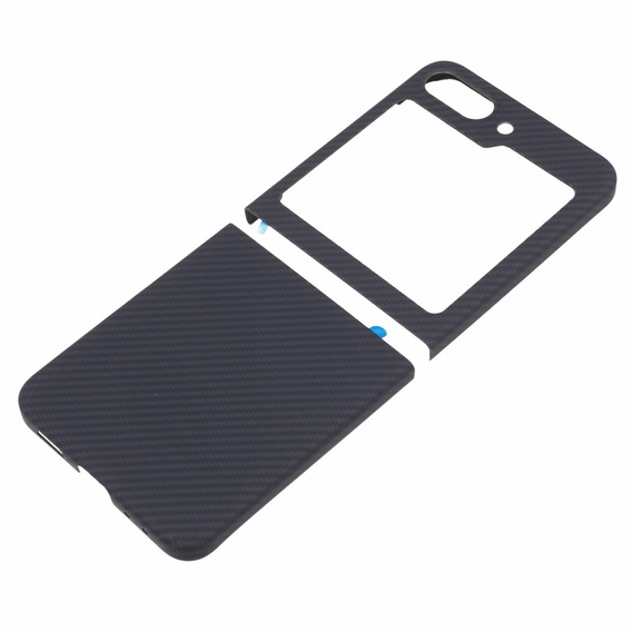 Θήκη για Samsung Galaxy Z Flip7 FE / Z Flip6, Aramid Fiber Cover, μαύρη