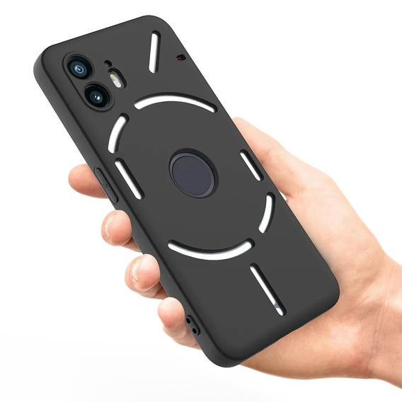 Θήκη για Nothing Phone 2, Silicone Lite, μαύρη