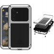 Love Mei Θήκη για Samsung Galaxy S25, armored with glass, γκρι