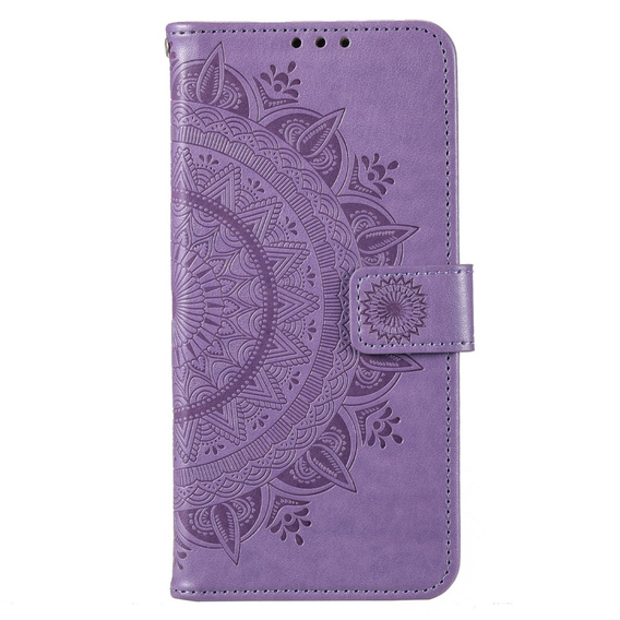 Θήκη με πτερύγιο για Motorola Moto G73 5G, Mandala Flower, μωβ