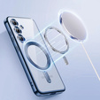 Θήκη για Samsung Galaxy S25, Electro MagSafe, σκούρο μπλε + Γυαλί για την οθόνη