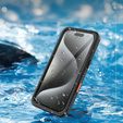 Αδιάβροχη θήκη IP68 για το iPhone 16 Pro, μαύρη