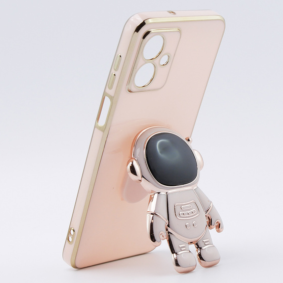 Θήκη για Motorola Moto G54 5G, Astronaut, ροζ rose gold