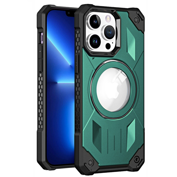 θήκη για iPhone 13 Pro Max, Heavy Duty, για MagSafe, πράσινη